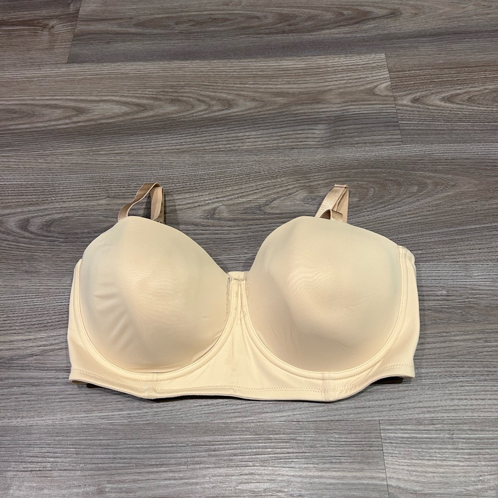 Cream Seamless T-Shirt Bra with Underwire